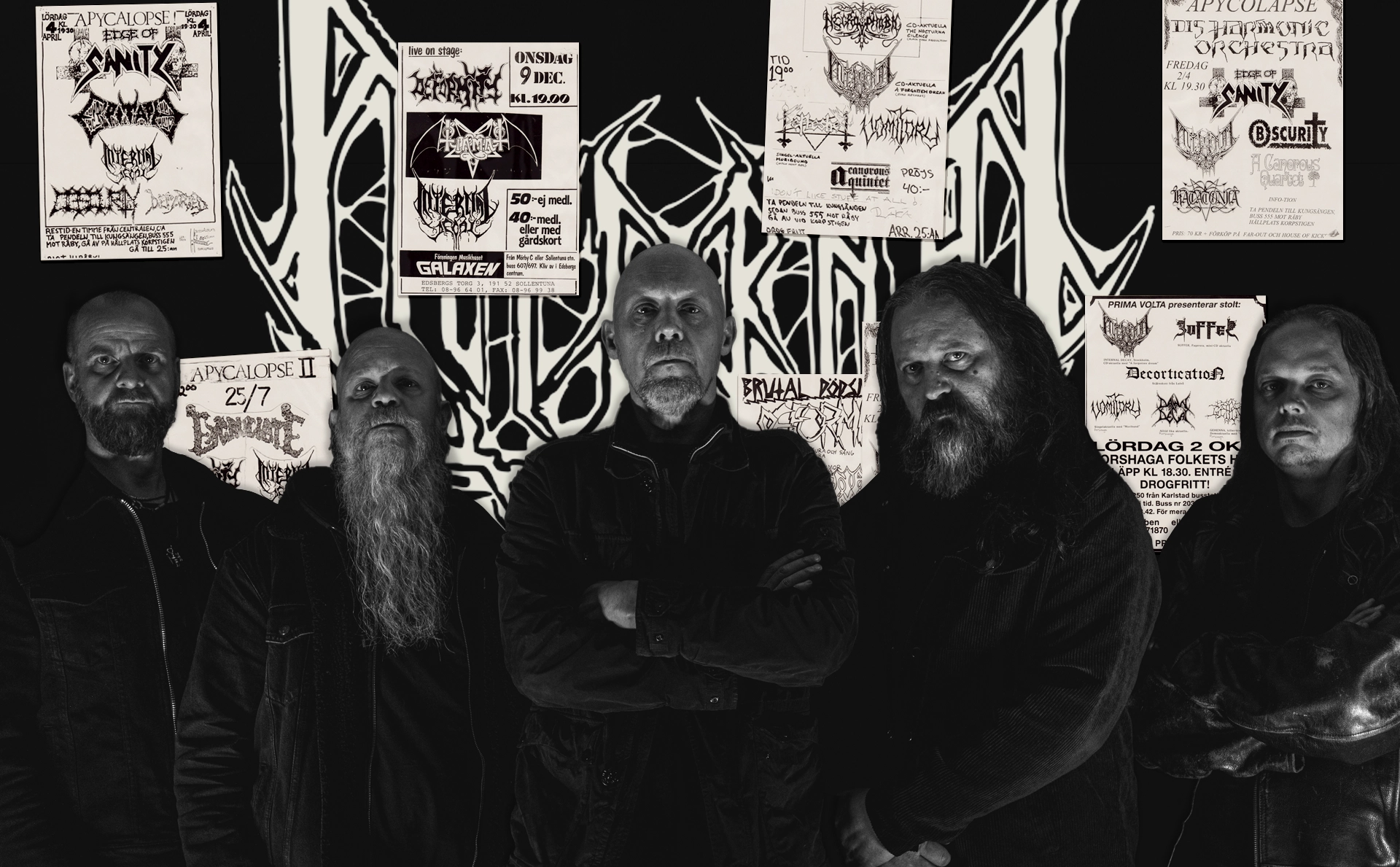 Internal Decay band logo and posters